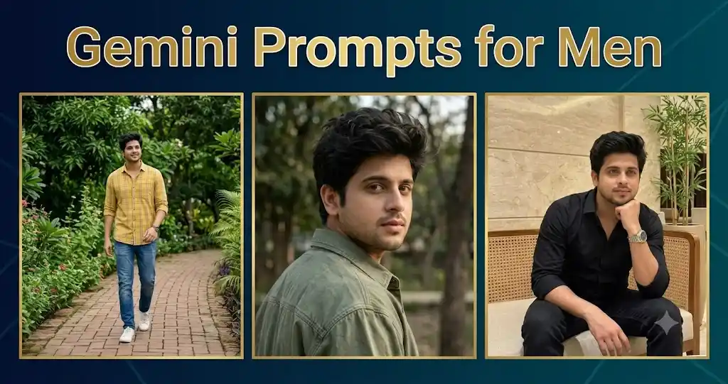 Gemini Prompts for Men: Top 5 AI Photo Prompts for Stylish Men